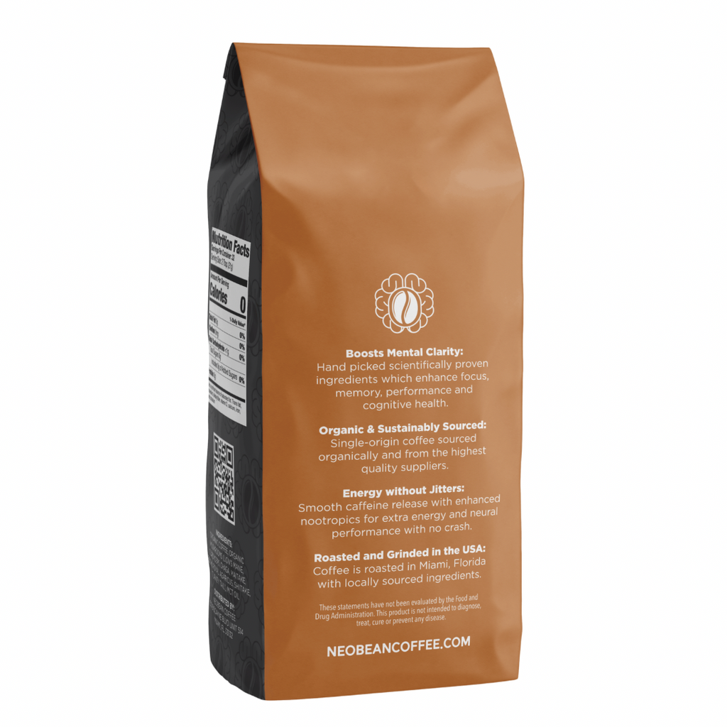 Neobean Cerebro Blend - Mushroom Coffee - Specialty Coffee with 8 Adaptogens